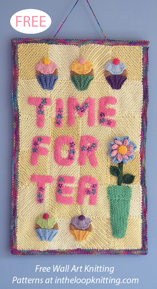 Free Time For Tea Sign Knitting Patterns