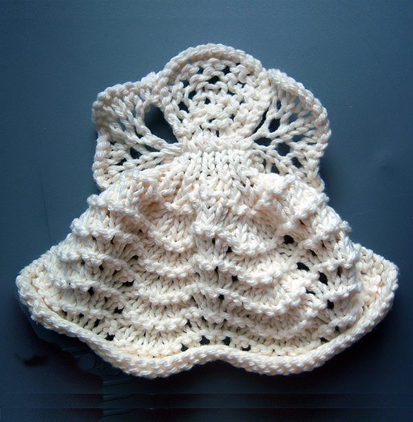 Free Knitting Pattern for Angel Dishcloth