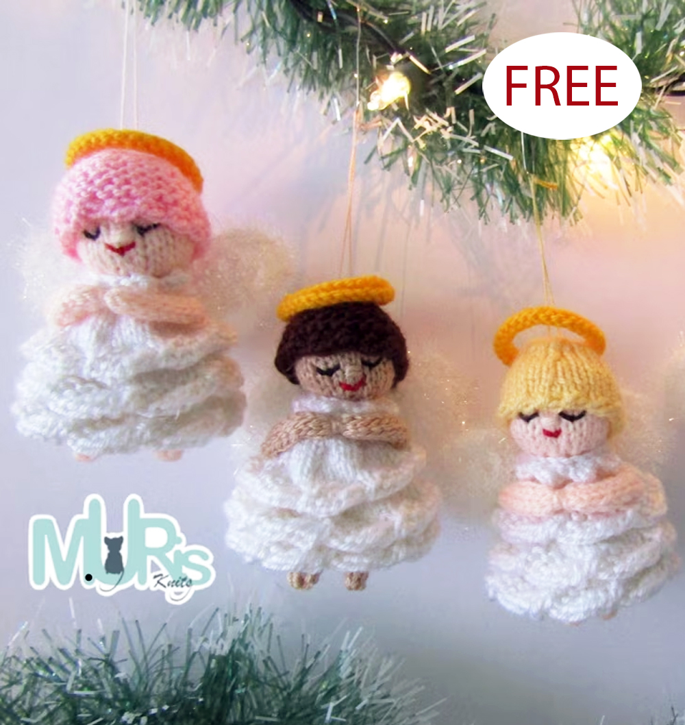 Free Tiniest Angel Christmas Ornament knitting patterns
