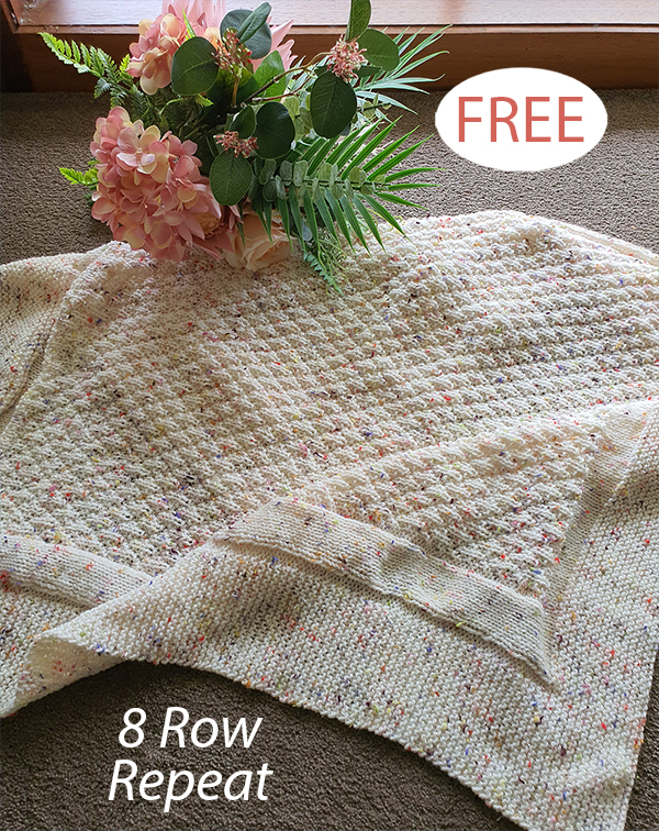 Free Knitting Pattern Tiny Gems Baby Blanket