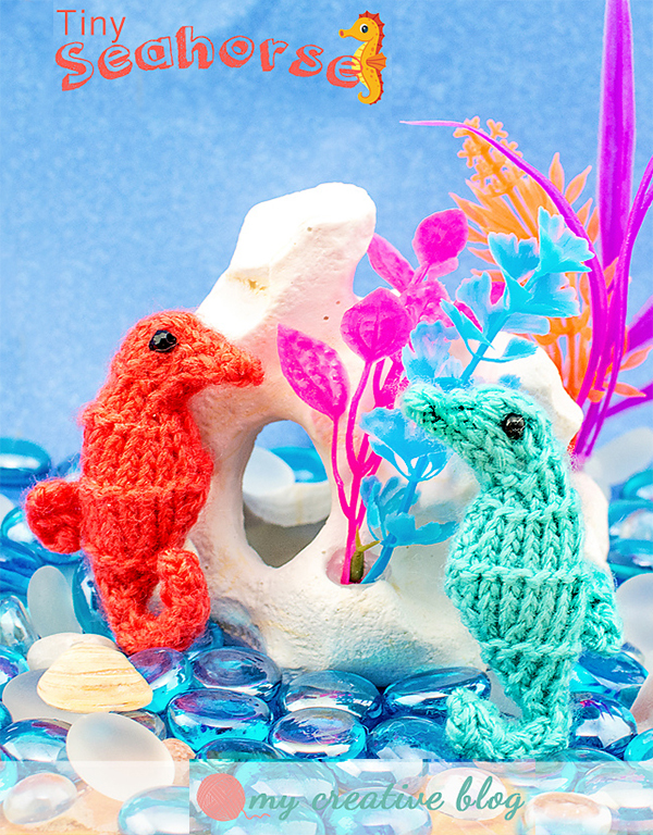 Free Knitting Pattern for Tiny Seahorse