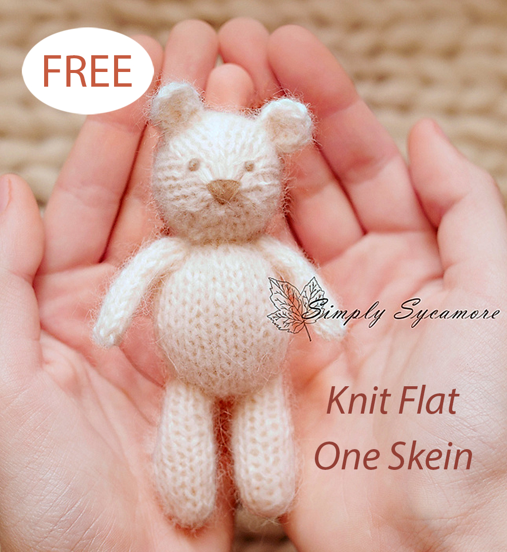 Free Tiny Teddy Bear Knitting Pattern
