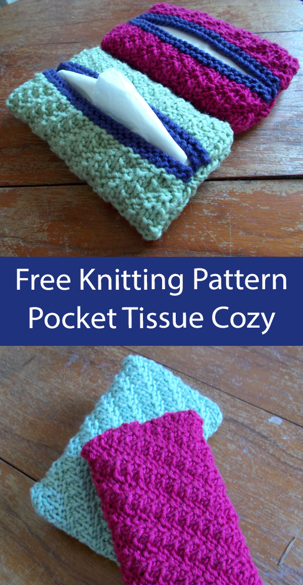 Tissue Cozy Free Knitting Pattern Tishoo for Purse Size Tissue Packets