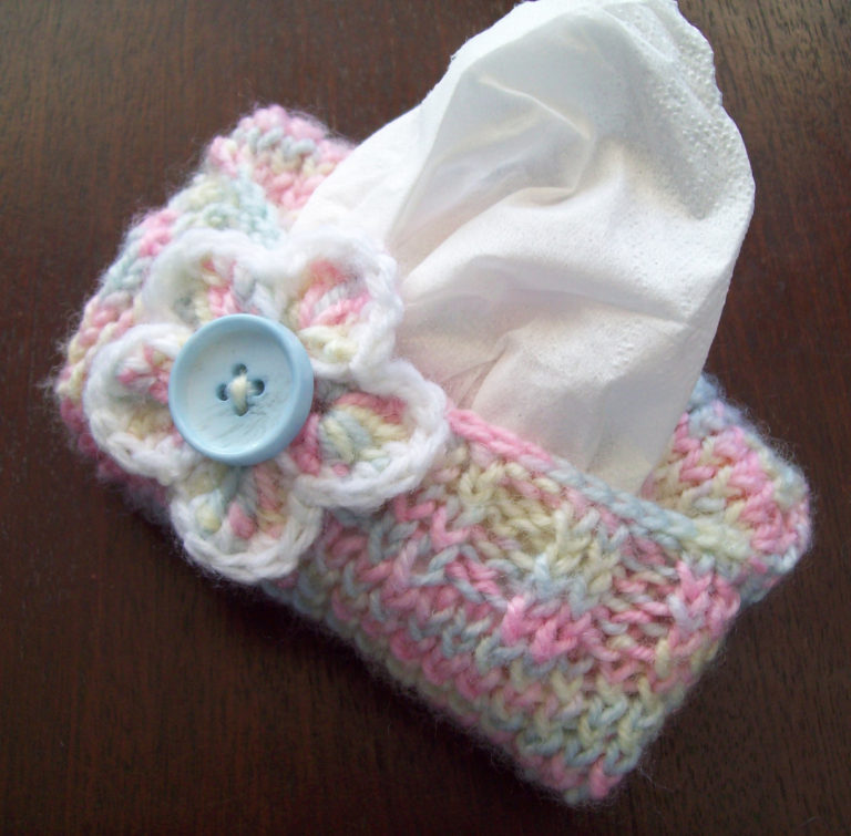 Free Knitting Pattern for Sweater for Purse Tissue Packets