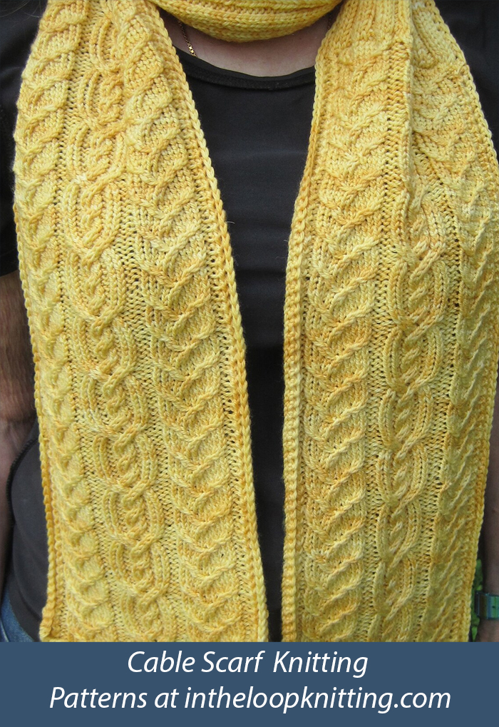 Toccinno Alpine Cabled Turtleneck Scarf knitting pattern