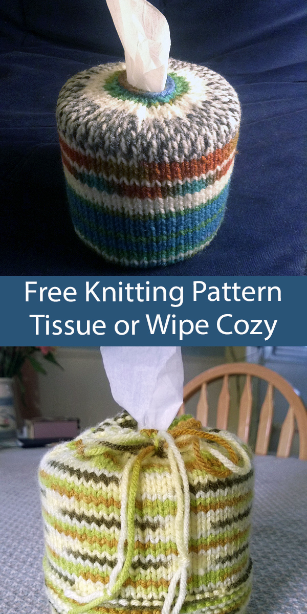 Free Stashbuster Knitting Pattern TP as Tissue or Wipes Cozy
