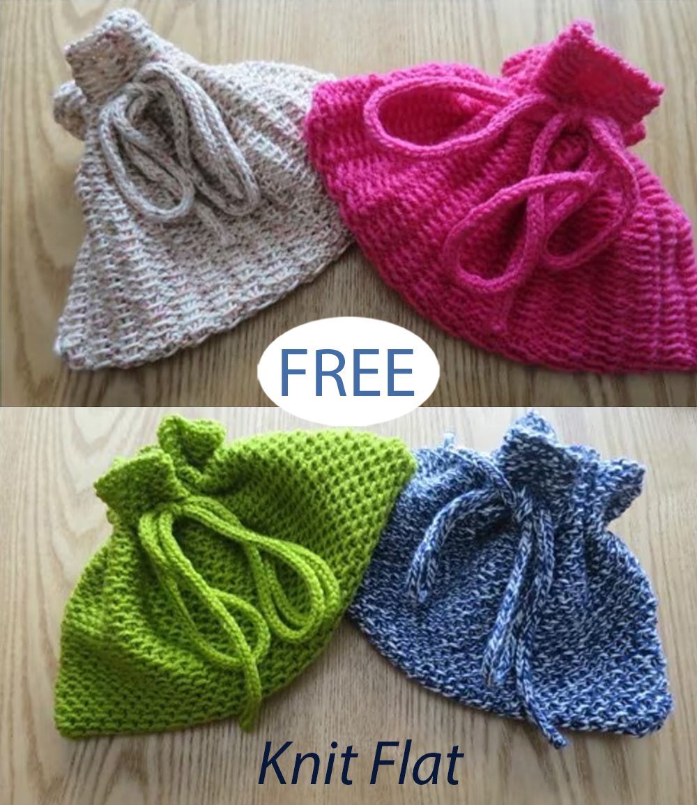 Free Knitting Pattern for Toiletry Accessory Bags