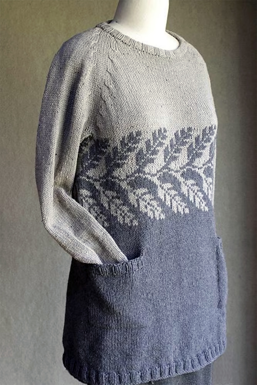 Top Up Bottom Down Tunic Free Knitting Pattern 