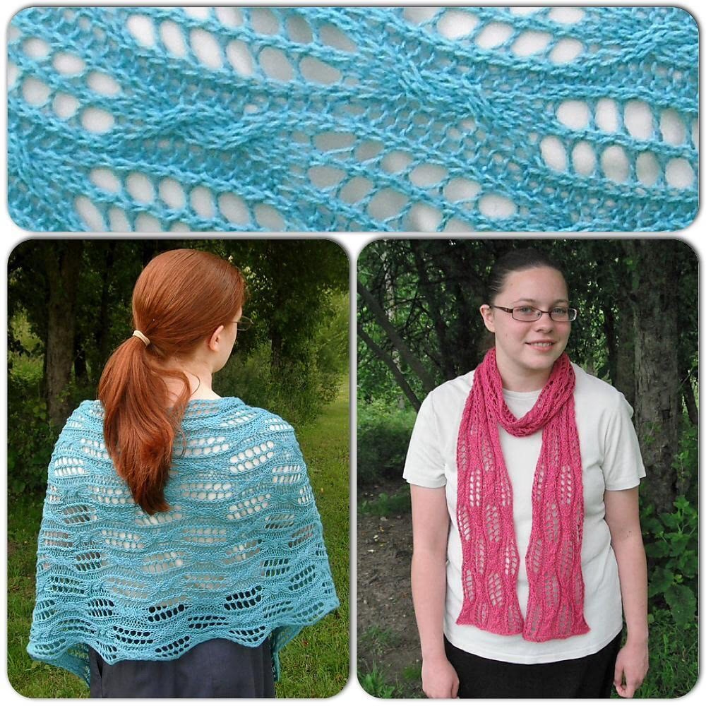 Topsy Turvy Shawl or Scarf Knitting Pattern