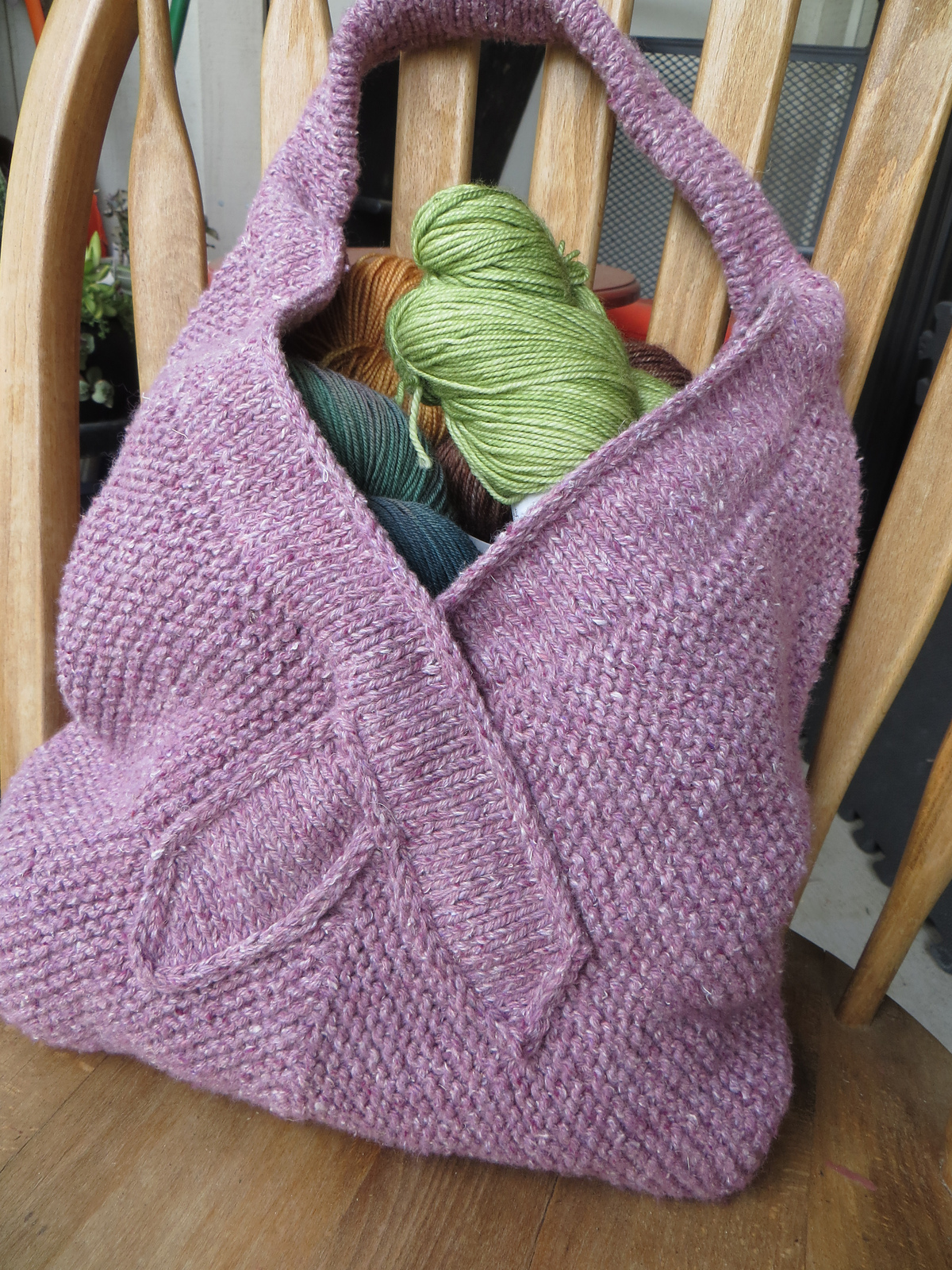 Free Knitting Pattern for Tote for a Cause