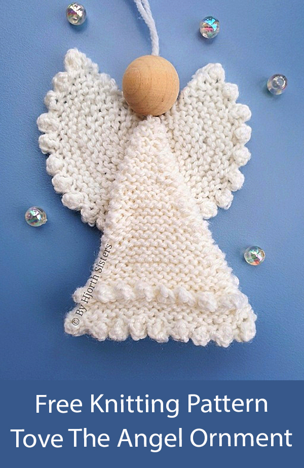 Christmas Tree Ornament Free Knitting Christmas Tree Ornament Pattern Tove The Angel