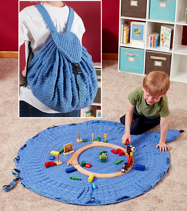 Knitting Pattern for Toy Tote