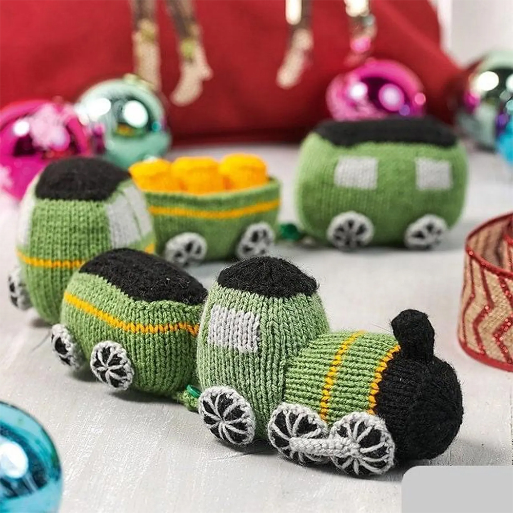 Knitting Pattern for Choo Choo Baby Blanket