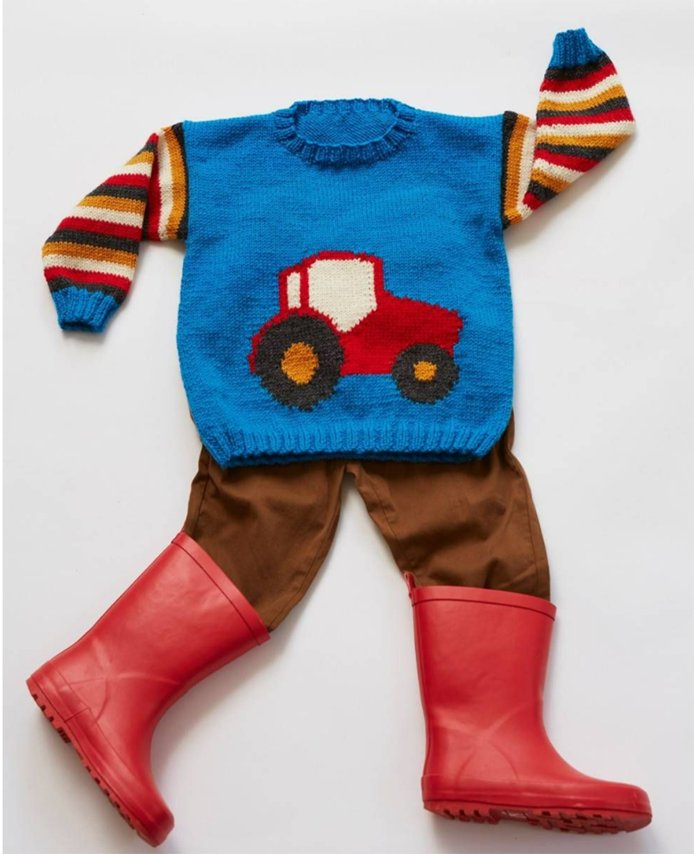 Tractor Jumper Knitting Patterns