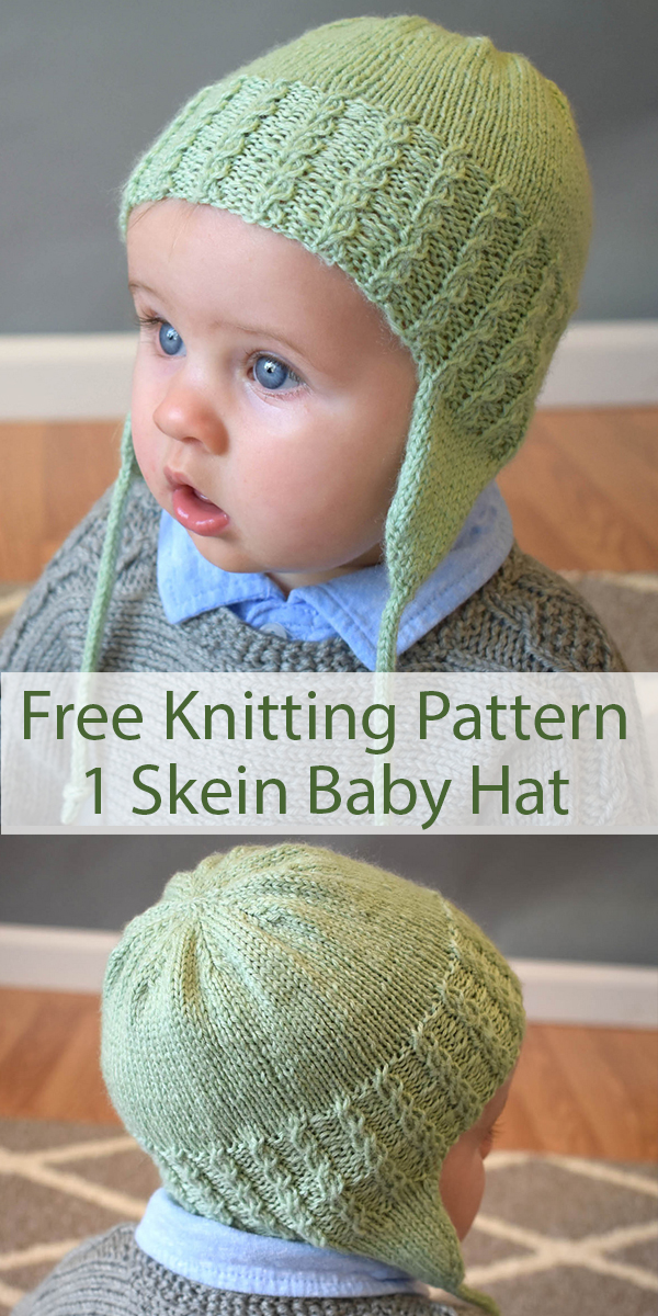 Free Knitting Pattern for One Skein Trailhopper Baby Hat