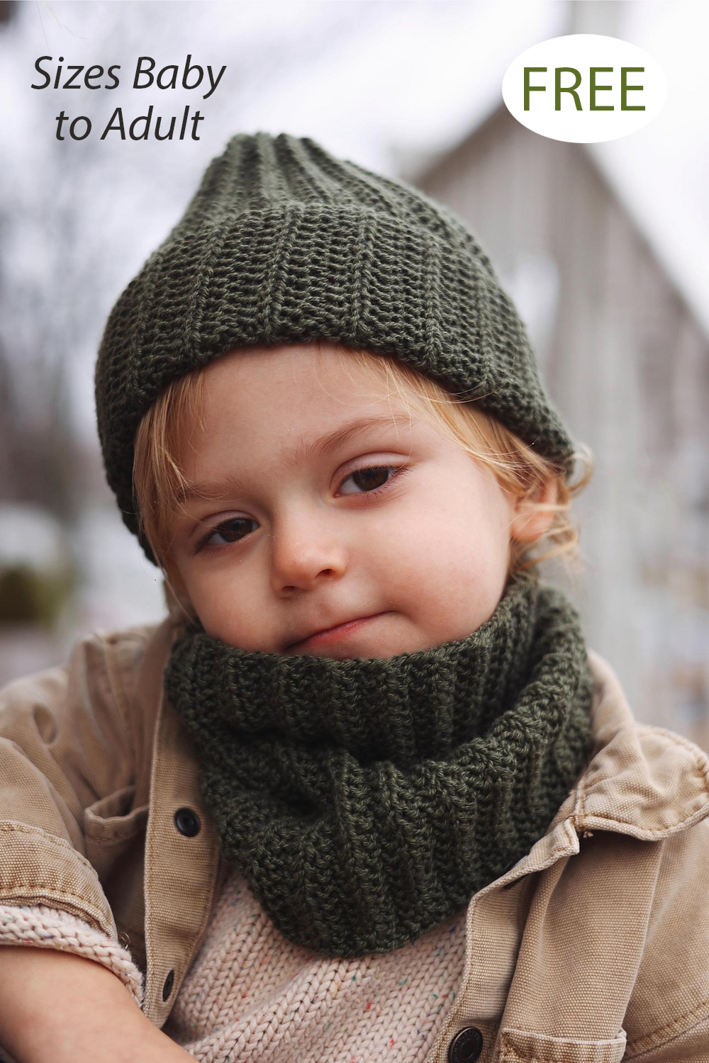 Free Shawl Knitting Pattern Mistake Rib Trailway Hat and Cowl Set