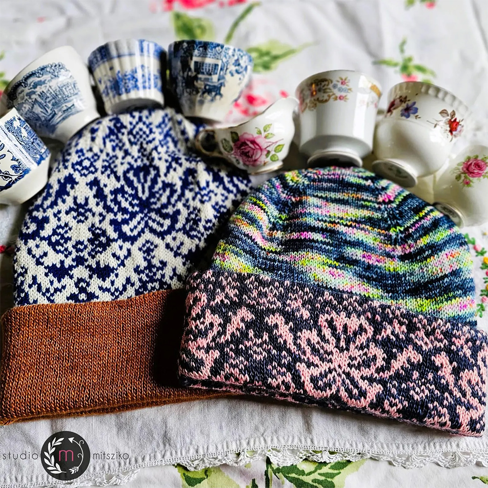 Transferware Hat Knitting Pattern