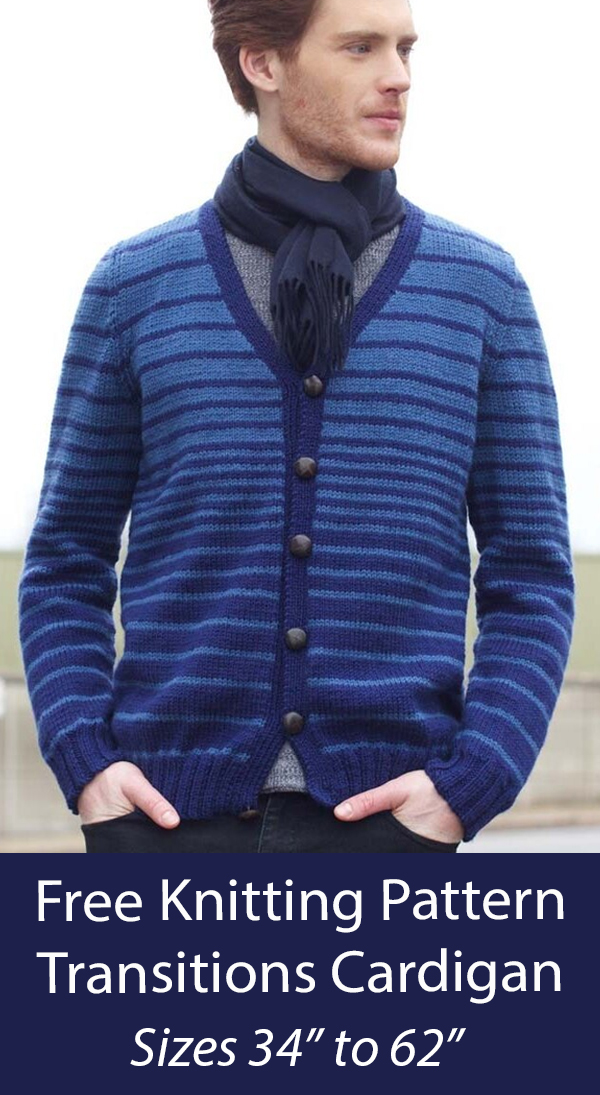 Free Knitting Pattern for Transitions Cardigan
