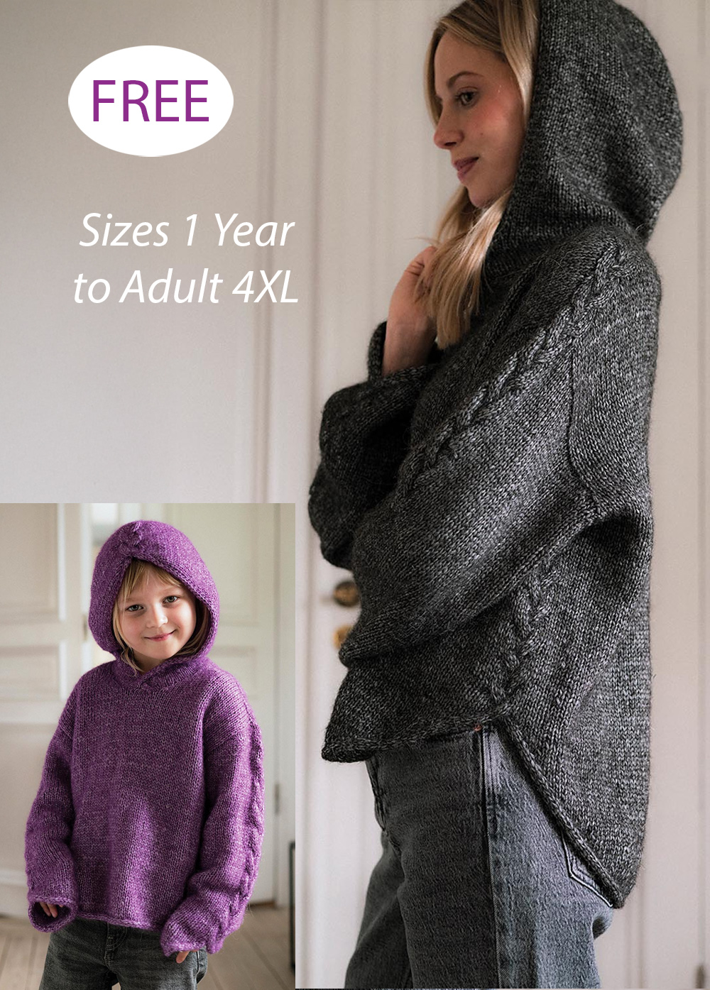 Transsylvanien Hoodies Knitting Pattern Set