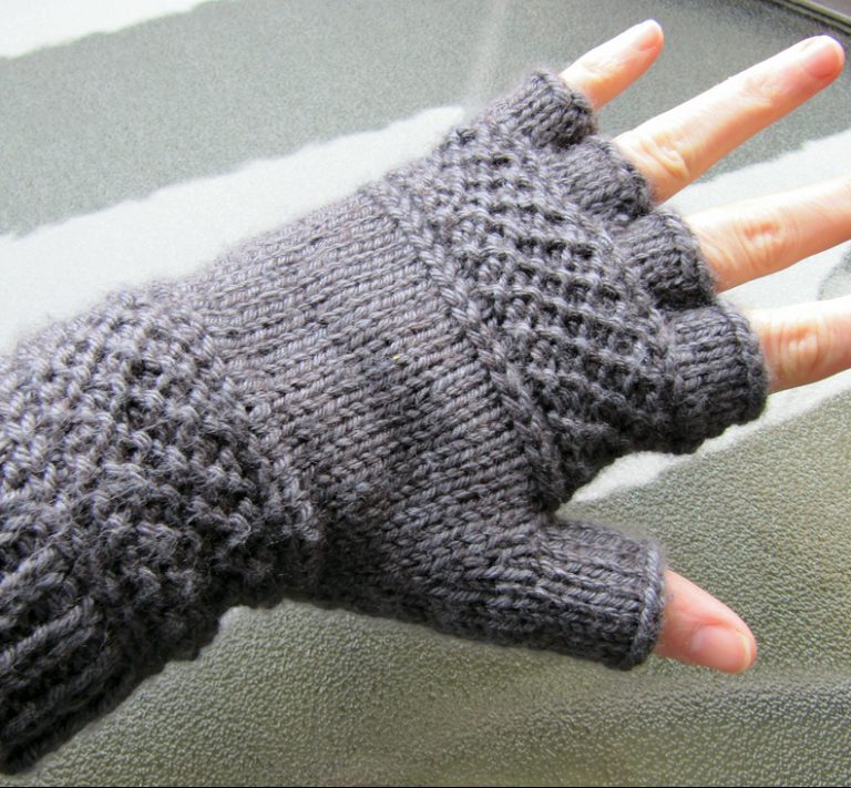 Free Knitting Pattern for Treads Tipless Gloves