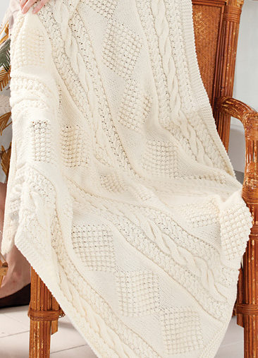 Free Knitting Pattern for Treasure Chest Throw