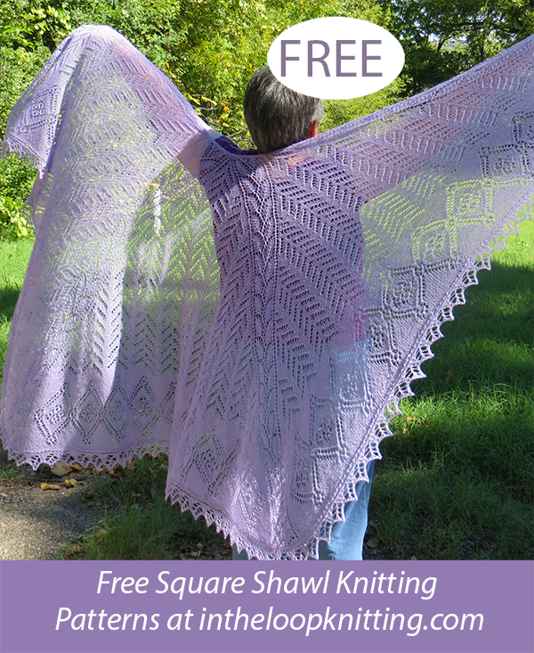 Free Trellis Vines Shawl Knitting Pattern