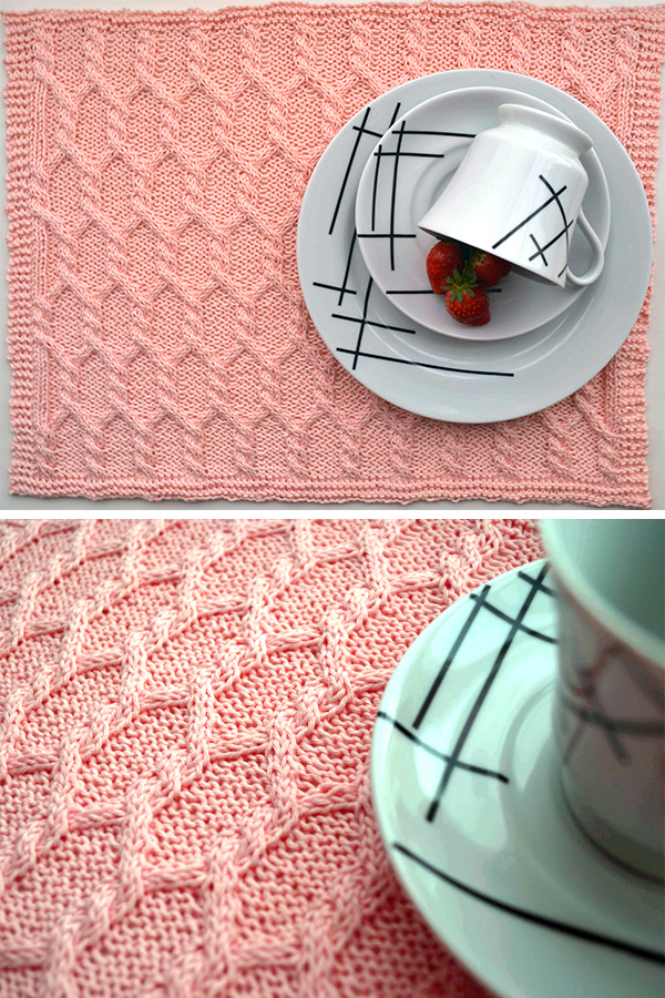 Free Knitting Pattern for Tretyakov Placemat