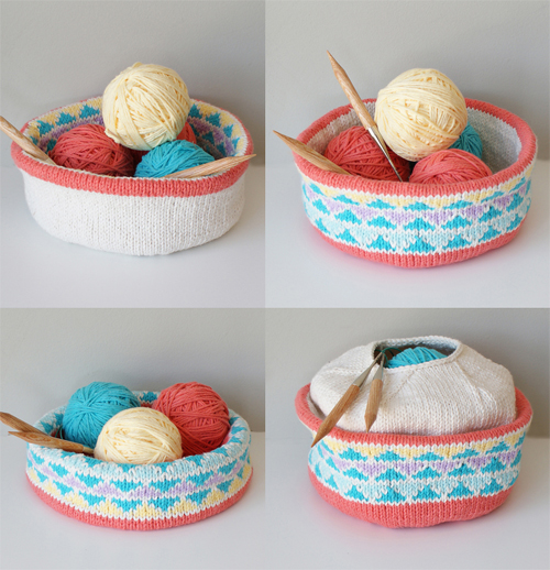 Knitting pattern for Triangle Convertible Bowl
