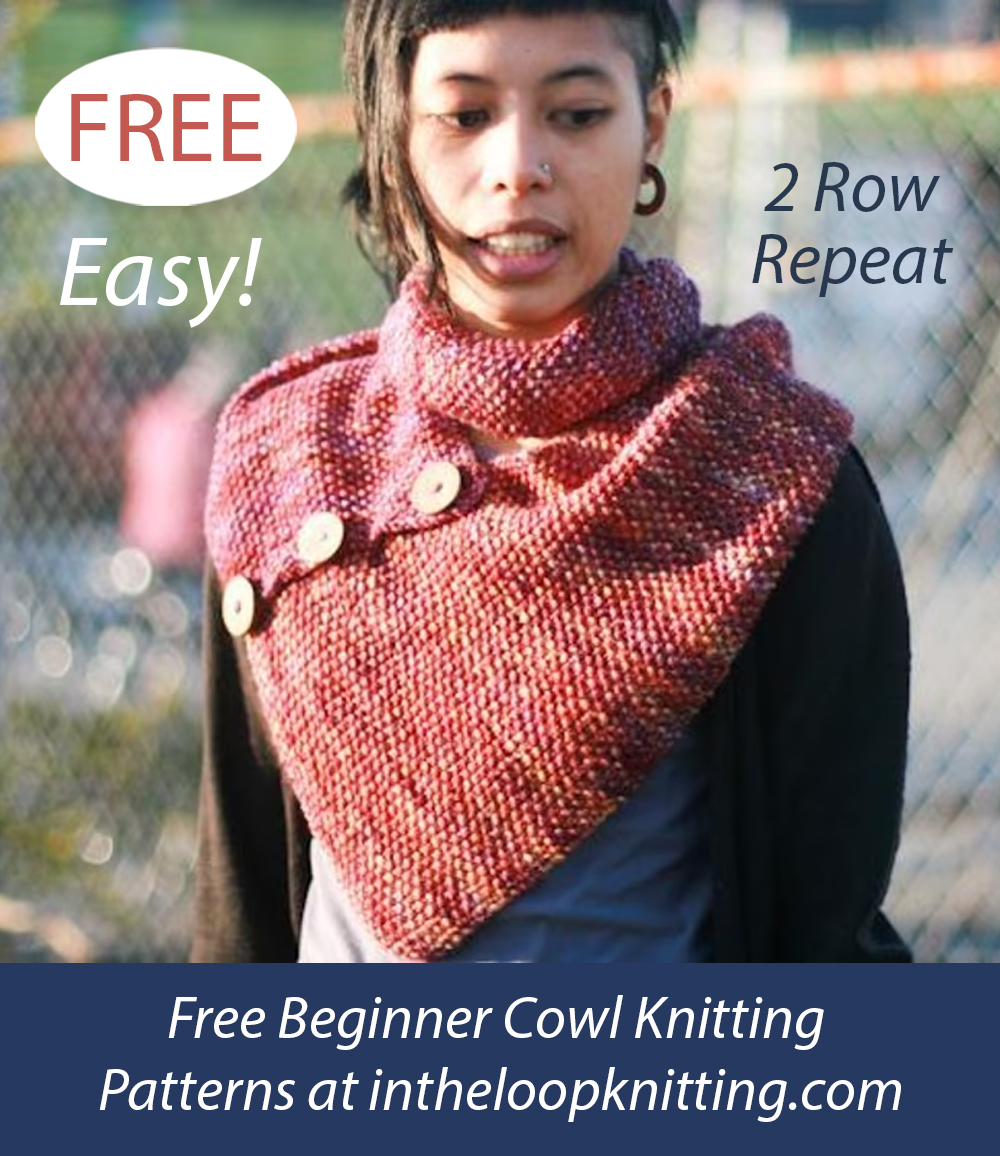 Free Easy Triangle Cowl Knitting