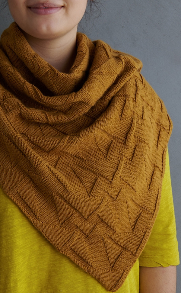 Free Shawl Knitting Pattern Triangular Triangles Wrap