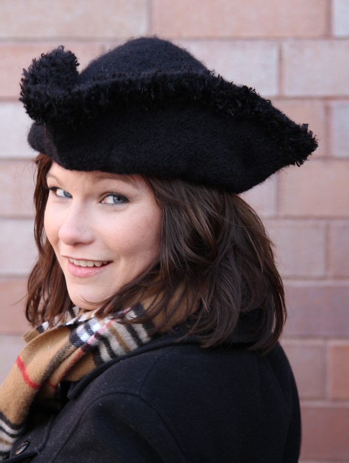 Free Knitting Pattern for Tricorn Hat