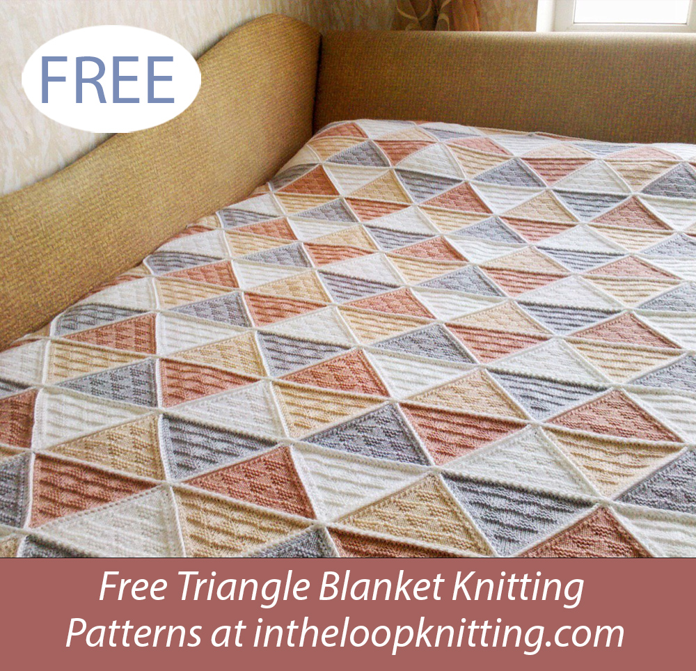Free Triforce Blanket Knitting Pattern