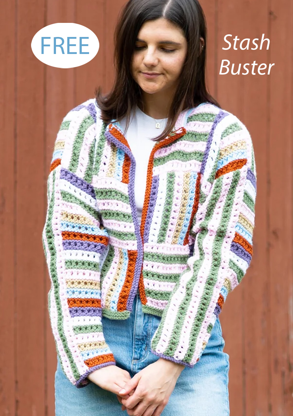Trilby Jacket Cardigan De-Stash Fashion Knitting Pattern