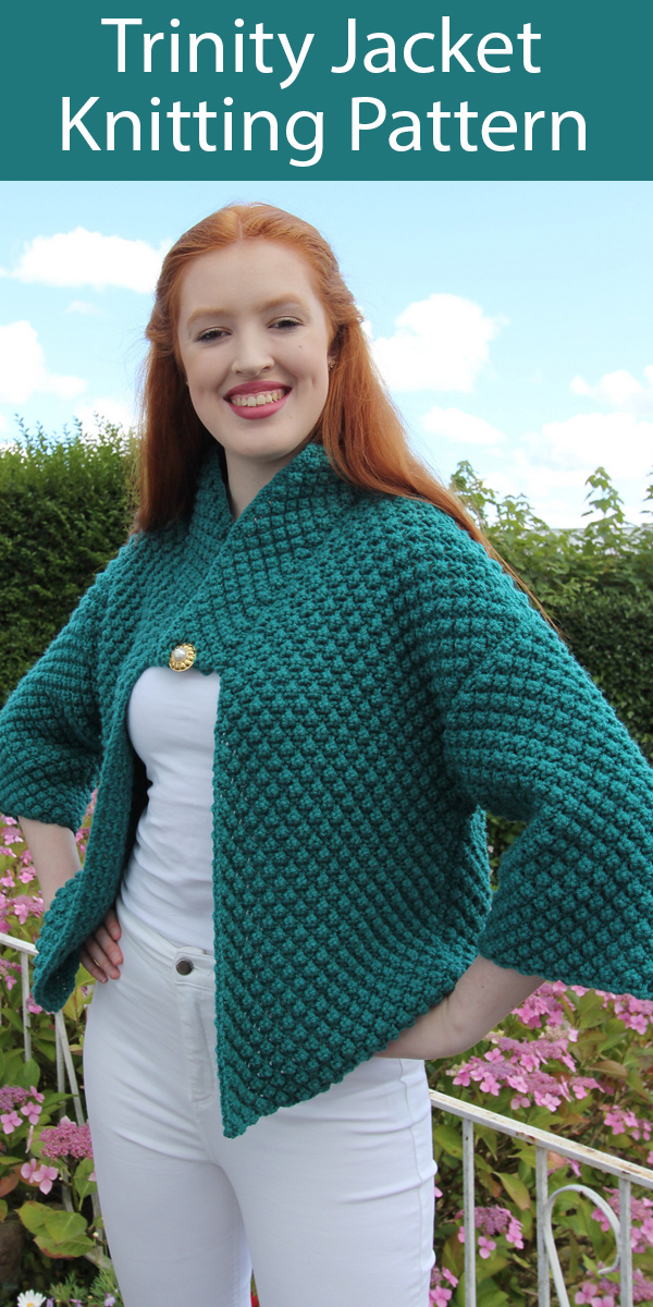 Knitting Pattern for Trinity Jacket