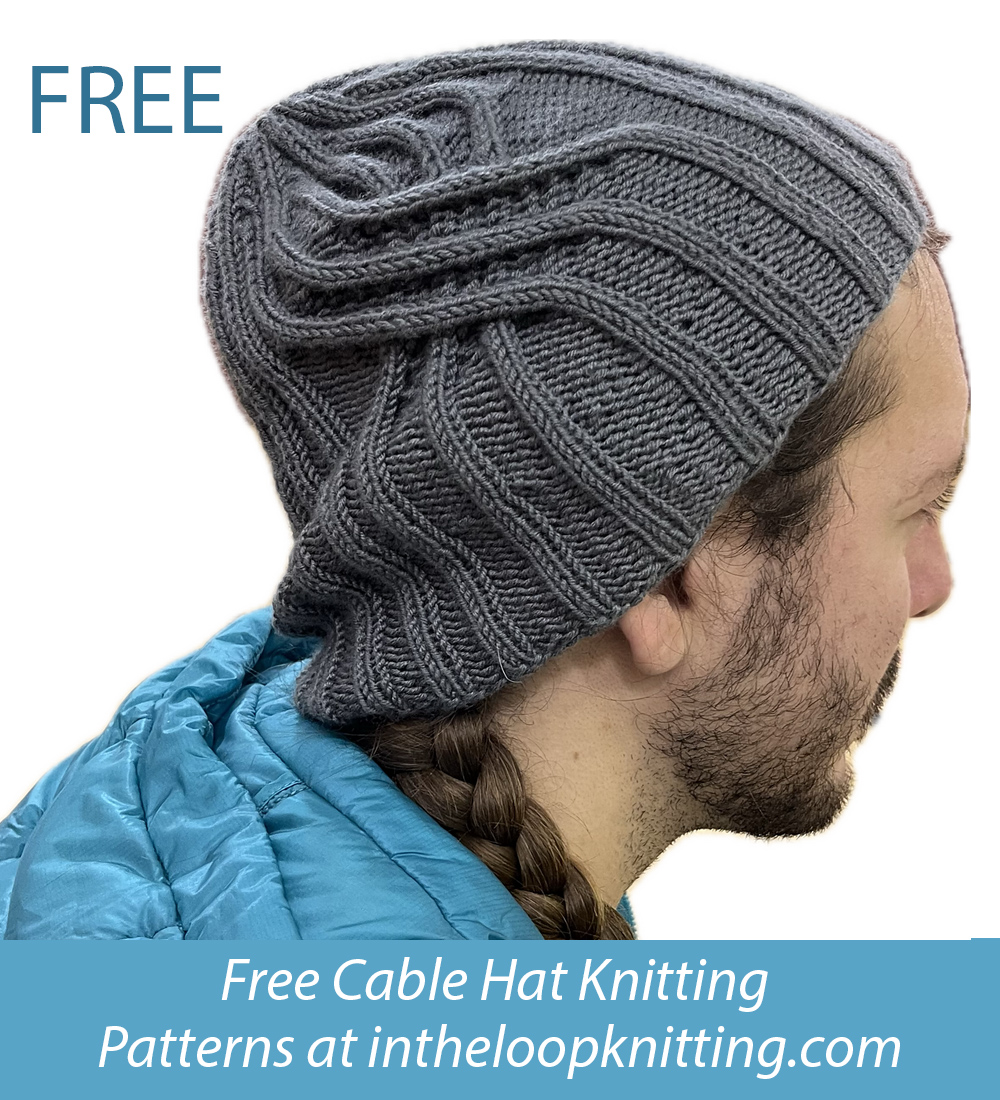 Free Triple Cabled Rib Beanie Knitting Pattern