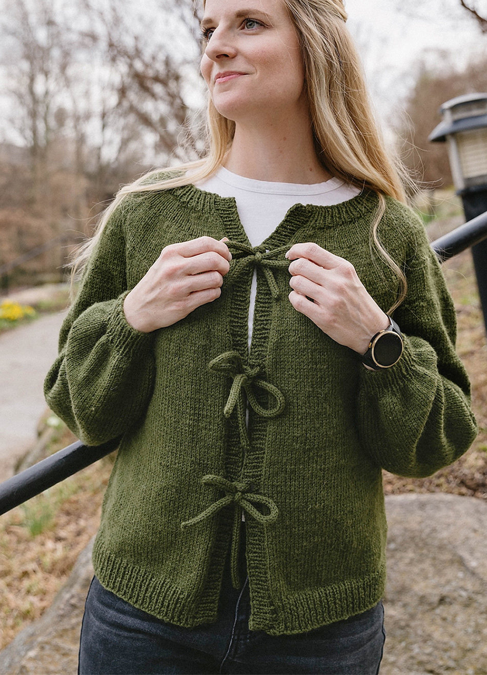 Free Triple Cord Cardi Knitting Pattern