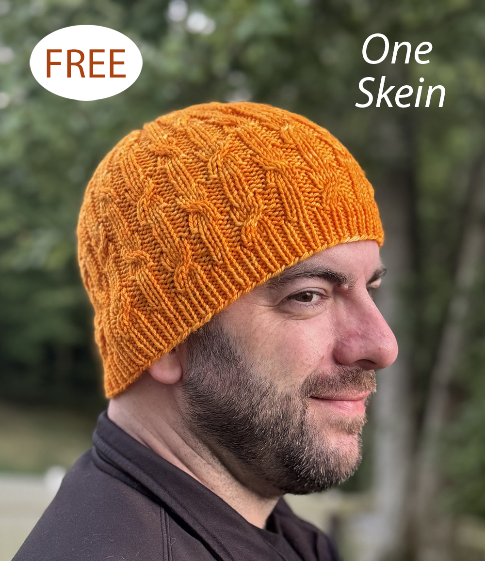 Free One Skein Triskaidekaphilia Beanie Knitting Pattern