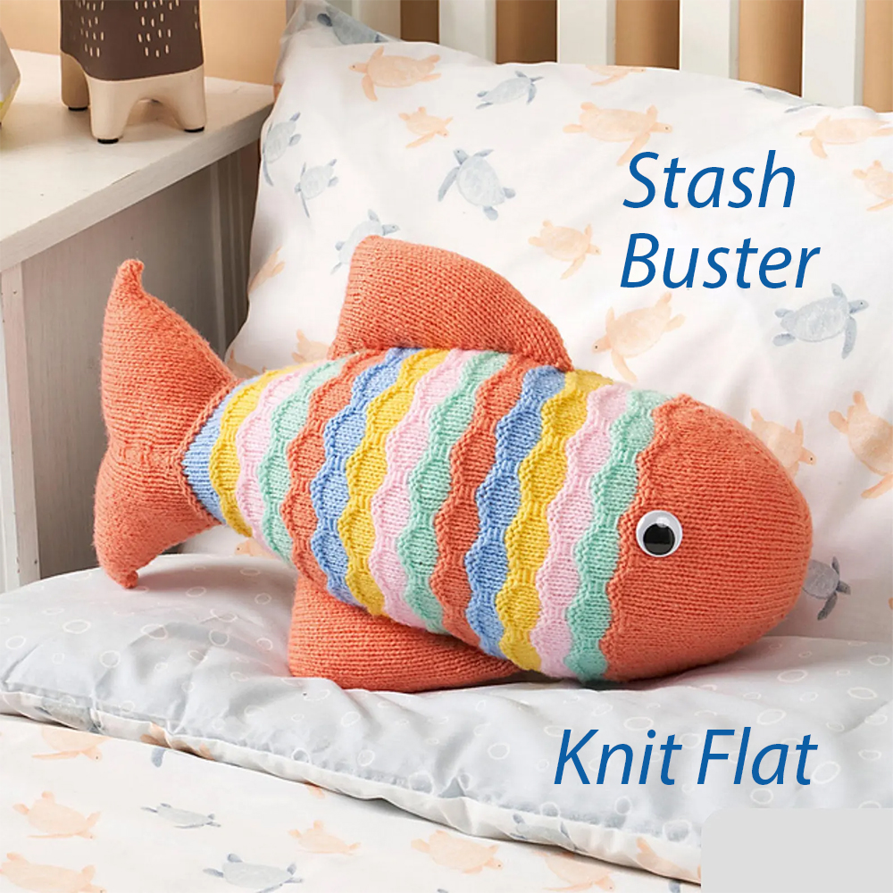 Tropical Fish Cushion Knitting Pattern