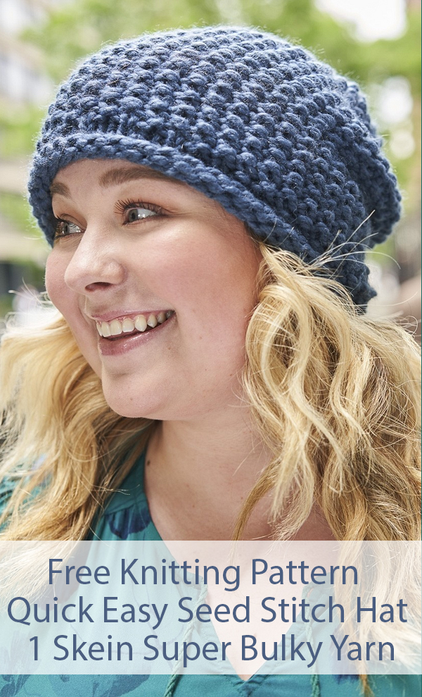 easy toque knitting pattern