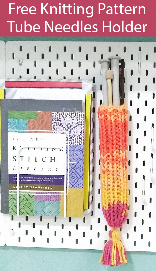 Free Knitting Pattern for Tube Knitting Needles Holder