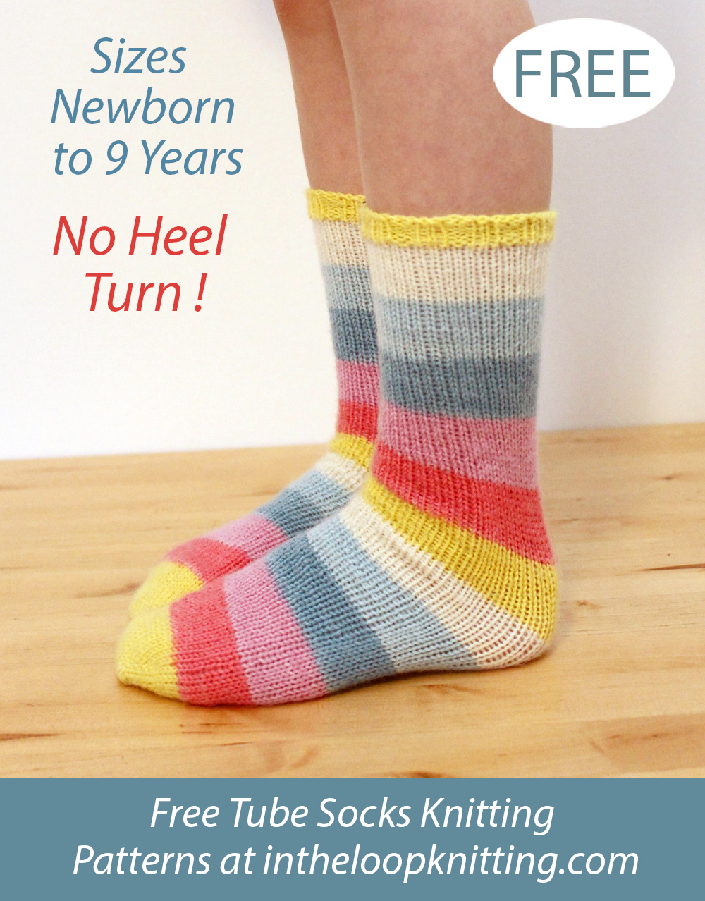 Free Tube Socks for Kids Knitting Pattern