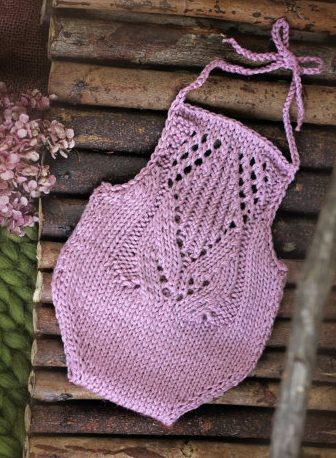 Knitting pattern for Tulip Lace Romper
