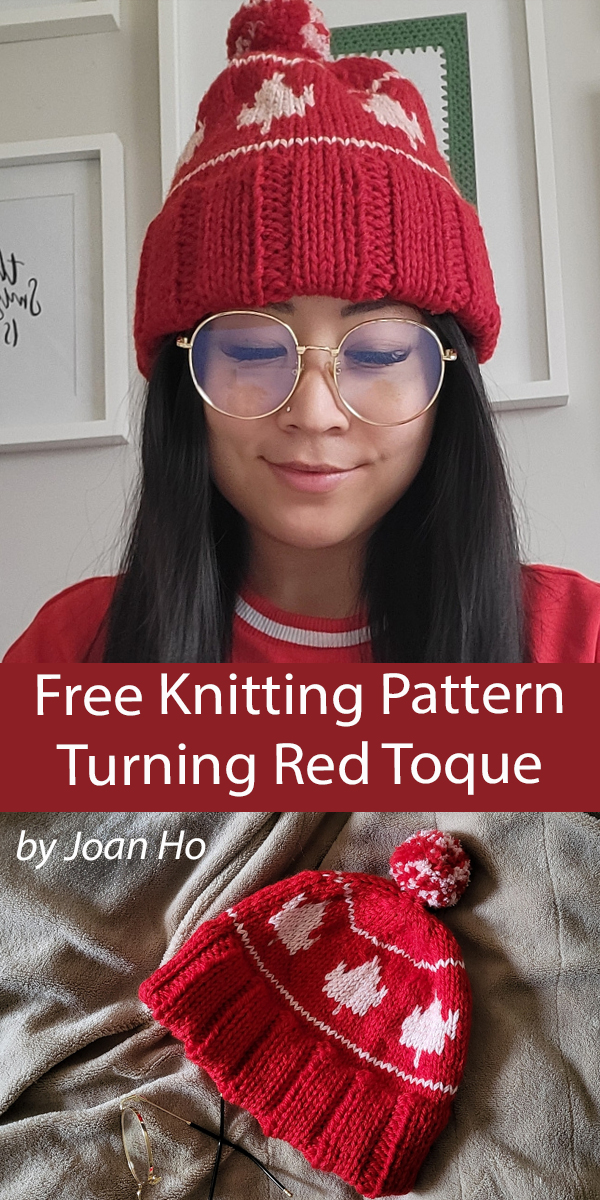 Turning Red Hat Free Knitting Pattern