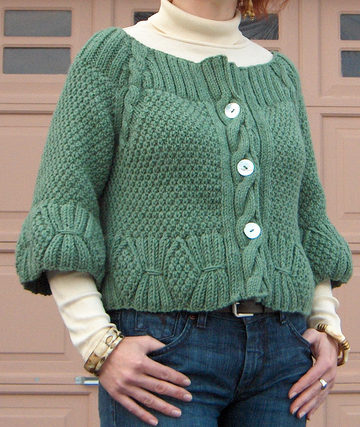 Free Knitting Pattern for Turpan Cardigan