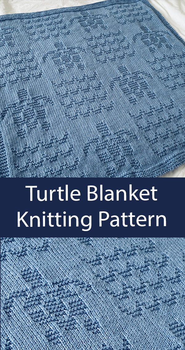 Turtle Blanket Knitting Pattern