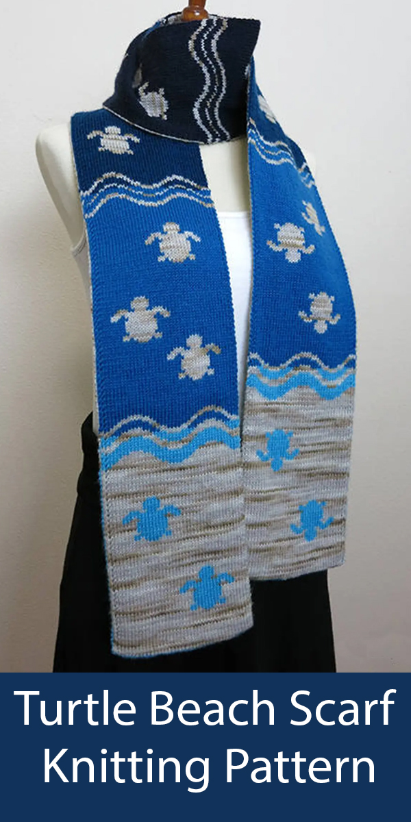 Turtle Beach Scarf Knitting Pattern
