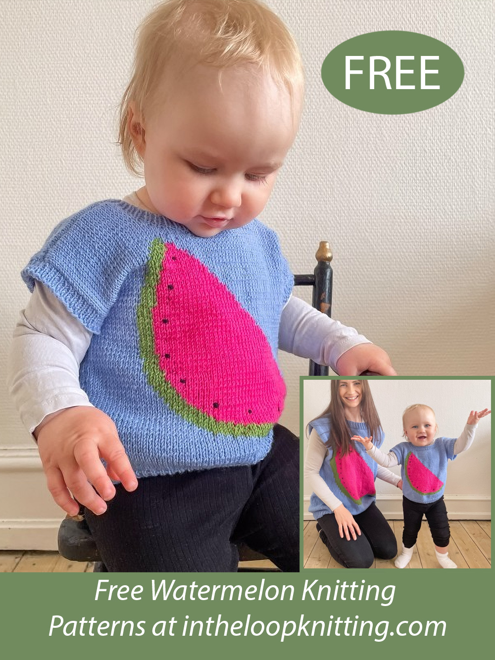 Free Watermelon Children’s Vest Top Knitting Pattern