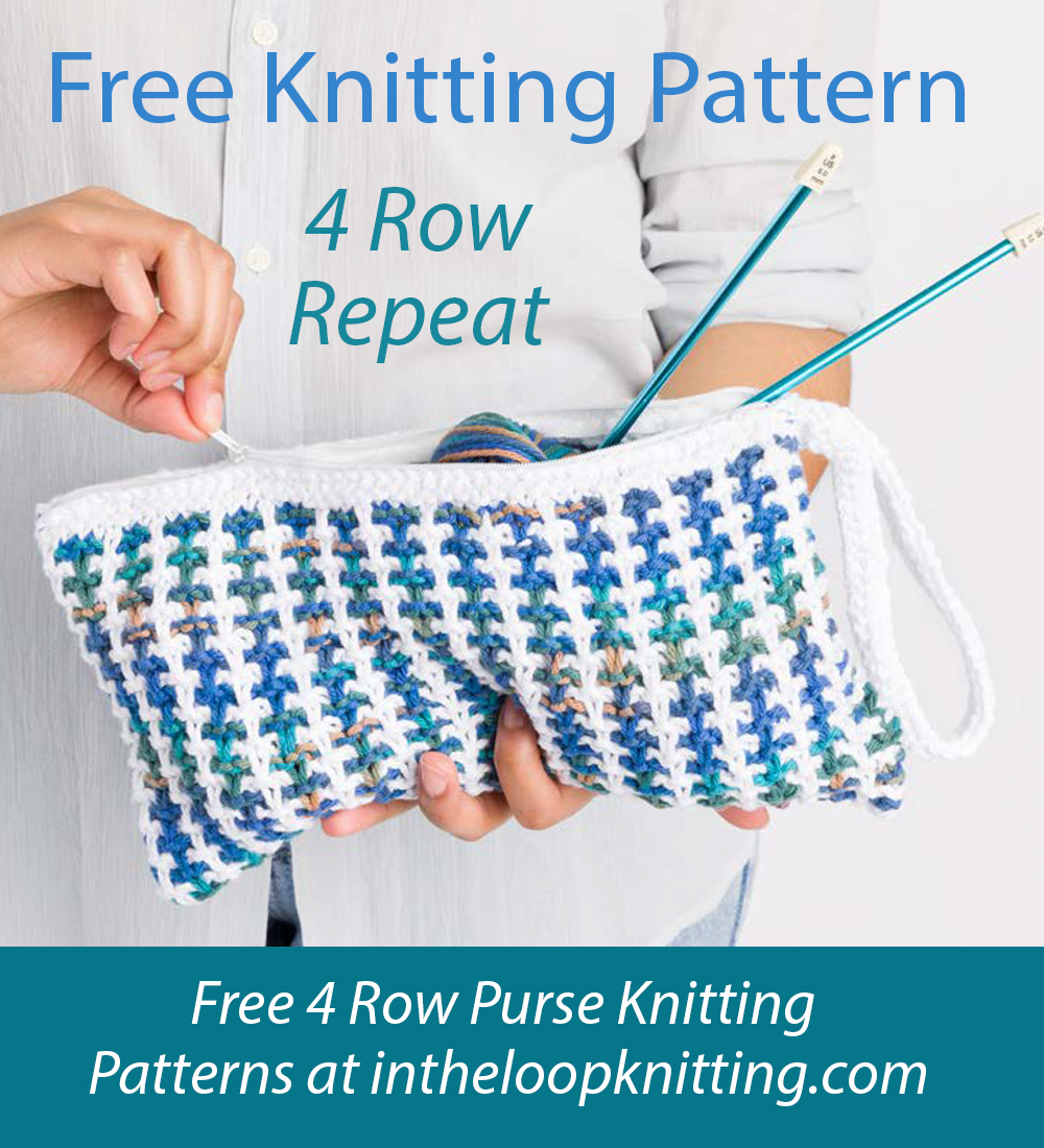 Free Tweed Stitch Project Bag Knitting Pattern