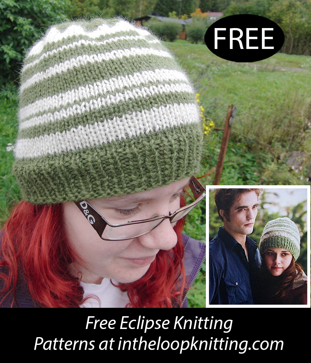 Free Twilight Eclipse Bella's Hat Knitting Pattern 