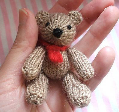 mini teddy bear knitting pattern